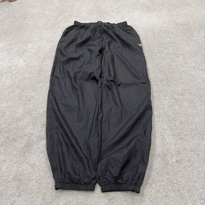 Vintage y2k Adidas tracksuit bottoms black Loose leg 2000s style casual track pants