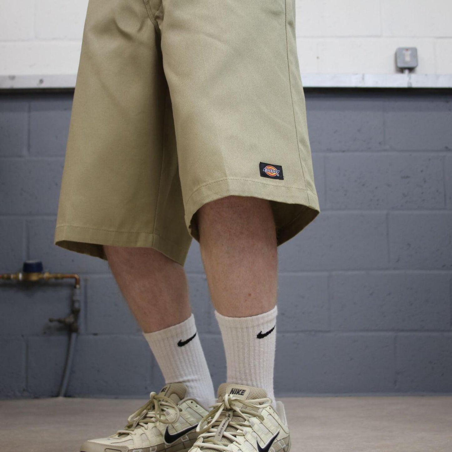 Dickies baggy carpenter shorts khaki Twill chino skater style shorts wide long leg