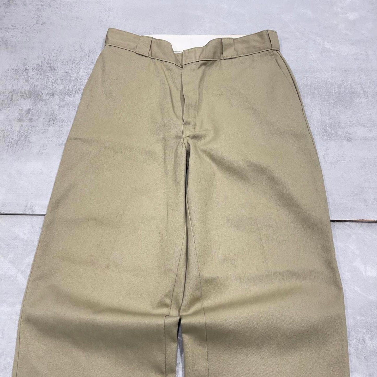 Baggy Dickies pants W34 L32 khaki beige loose twill chino style skater pants