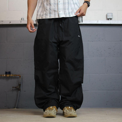 Dickies baggy waterproof tracksuit bottoms black Wide leg lined waterproof technical trousers