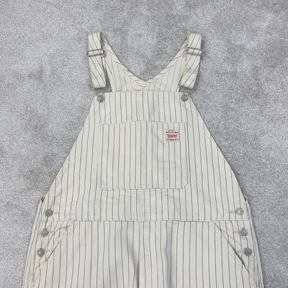 Vintage Levis dungarees XL W40L31 Beige Striped mens denim overalls