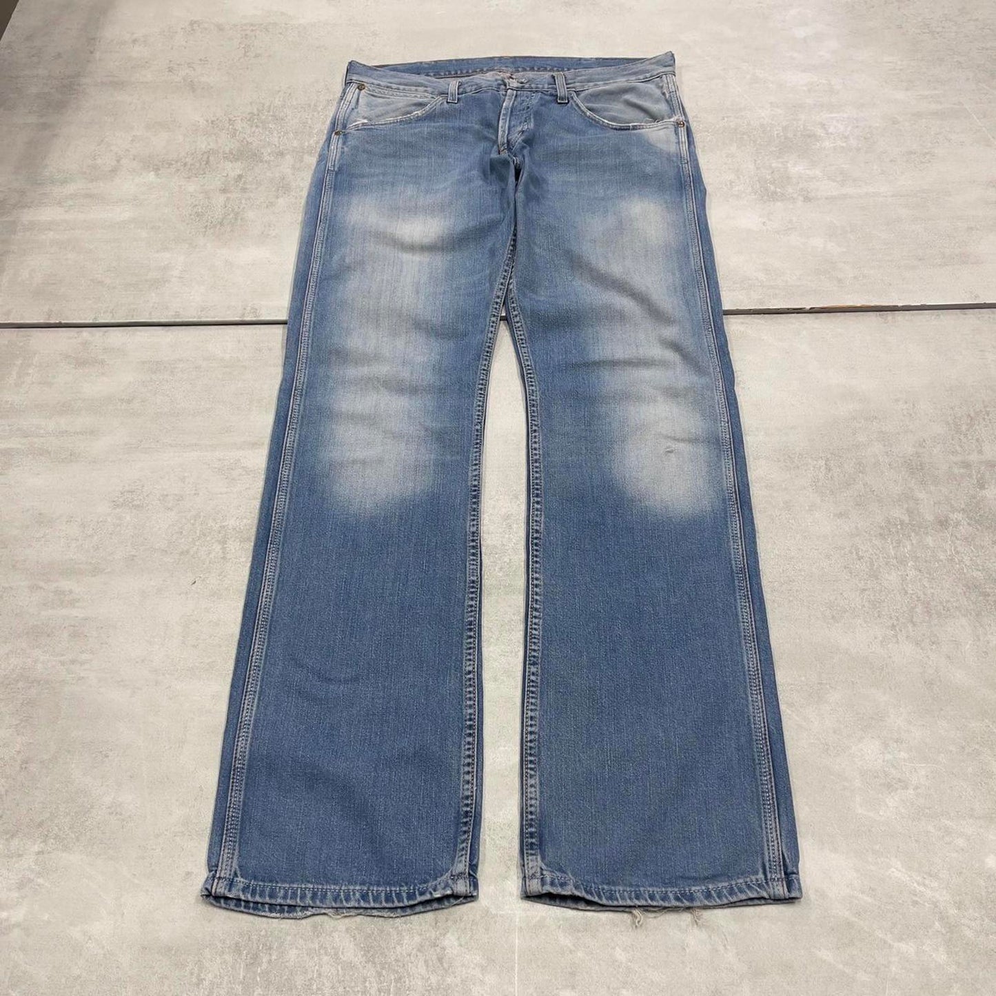 Vintage Wrangler jeans W33L34 mens blue straight leg denim y2k jeans