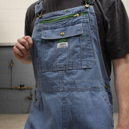 Vintage baggy Dungarees denim overalls blue Liberty workwear bib & brace utility