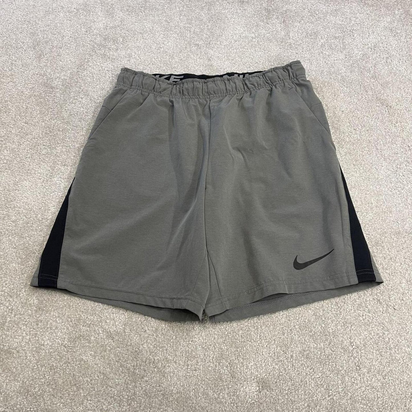 Nike sports shorts y2k Dri-Fit grey Casual style comfy loose floaty summer gym shorts