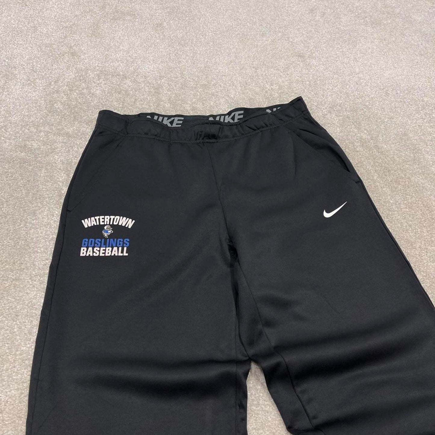 00s y2k Nike tracksuit bottoms Dri-Fit black Large sportswear track pants gym wear