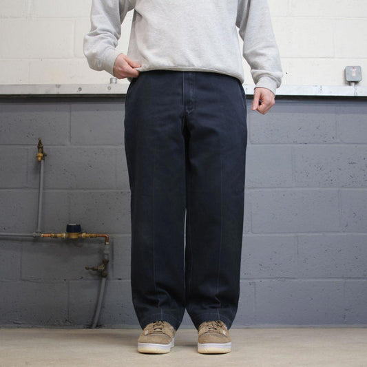 Vintage Y2k Dickies work pants navy Loose chino style skate trousers