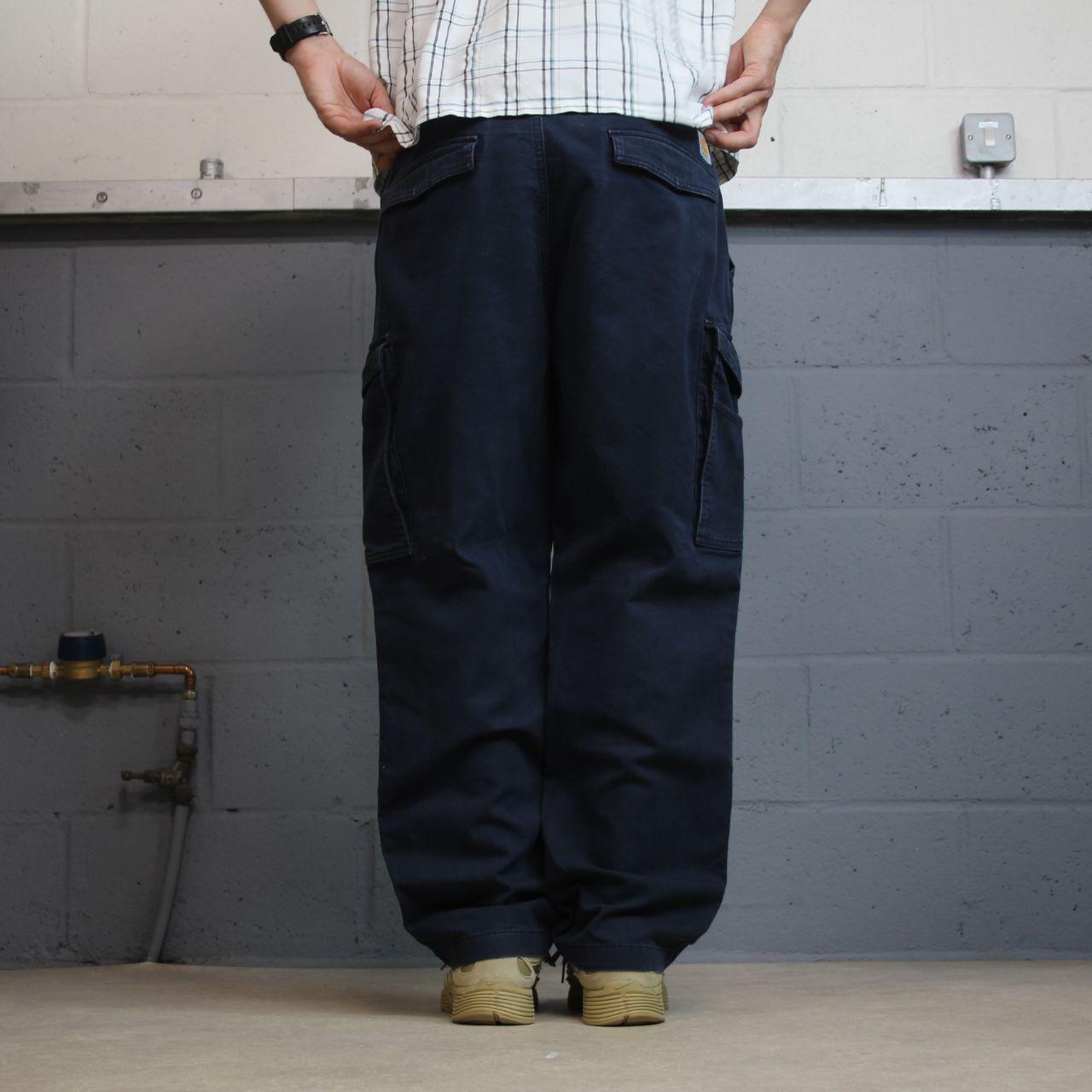 Carhartt cargo pants y2k W40L30 navy Relaxed fit skater work pants