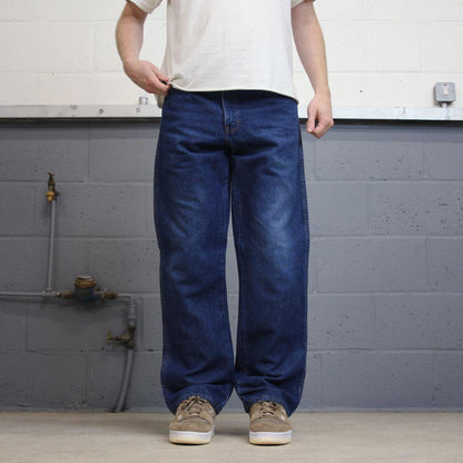 Dickies jeans W34L30 loose blue denim 90s style skater style jeans