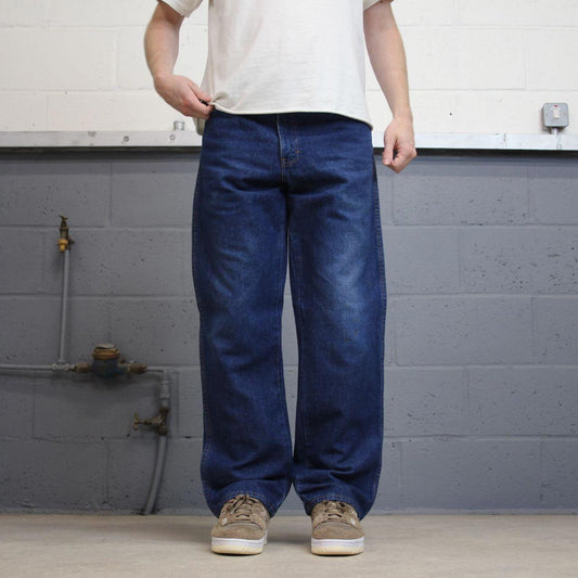 Dickies jeans W34L30 loose blue denim 90s style skater style jeans
