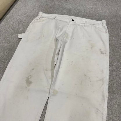 Dickies carpenter pants white painters cargos W40L30 90s skater style workwear cargo pants