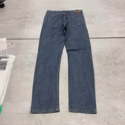 Blue Wrangler jeans 16 W30L31 straight denim jeans tab logo