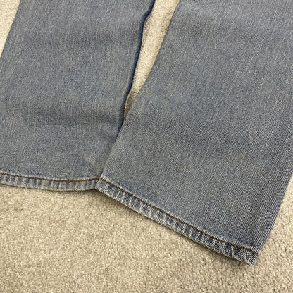 Y2K Levi’s 505 jeans W32L32 straight leg washed blue Straight fit 5 pocket pants belt loops red tab