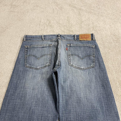 Levi's 505 straight fit jeans y2k blue Regular straight leg denim pants red tab logo