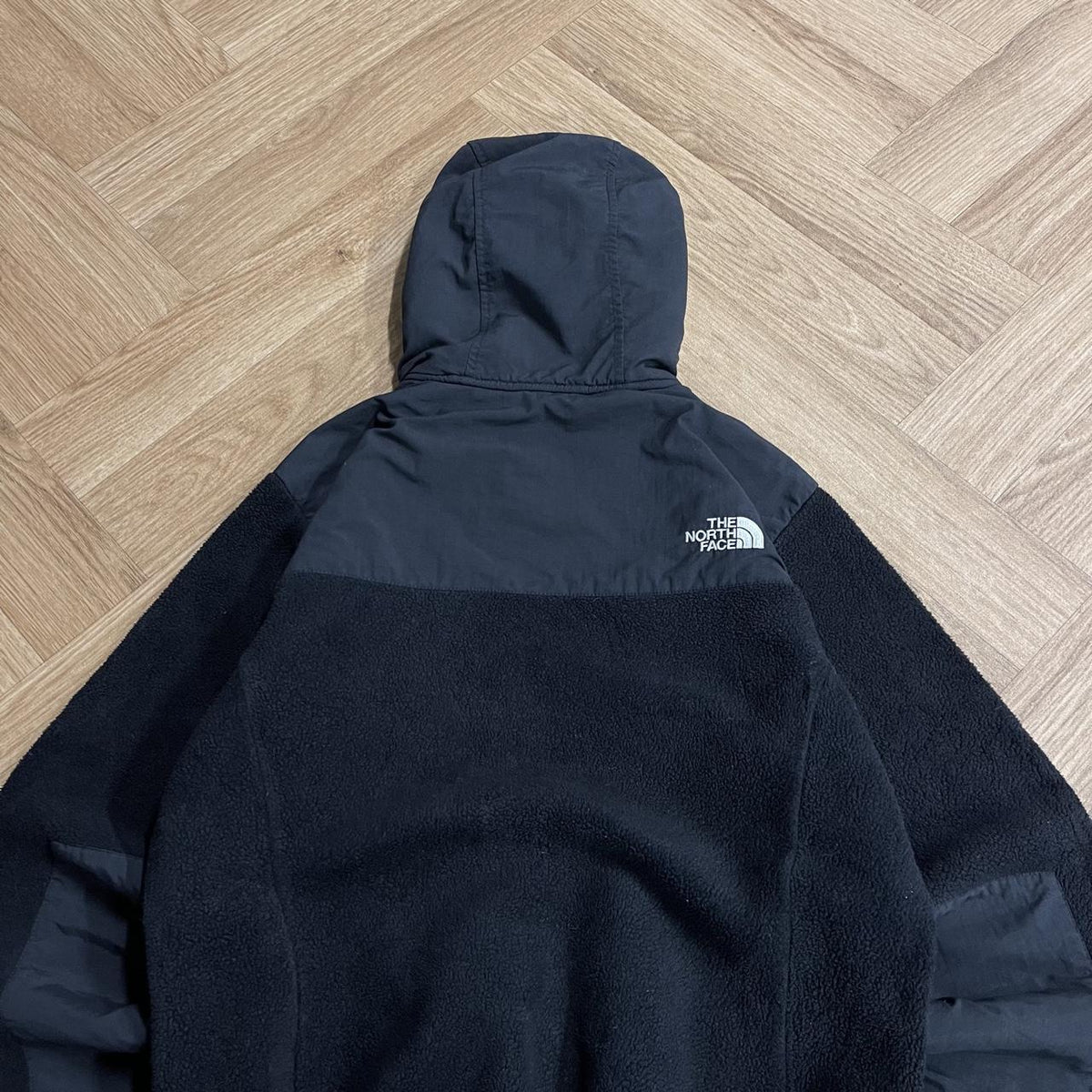 North Face Denali fleece Women's TNF full zip black paneled autumn technical hooded Polartec fleece