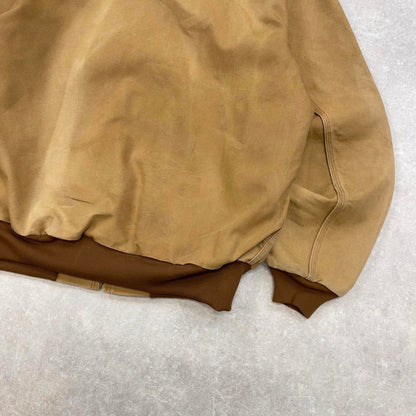 Carhartt hooded active jacket XL thick canvas 90s style skater worker jacket