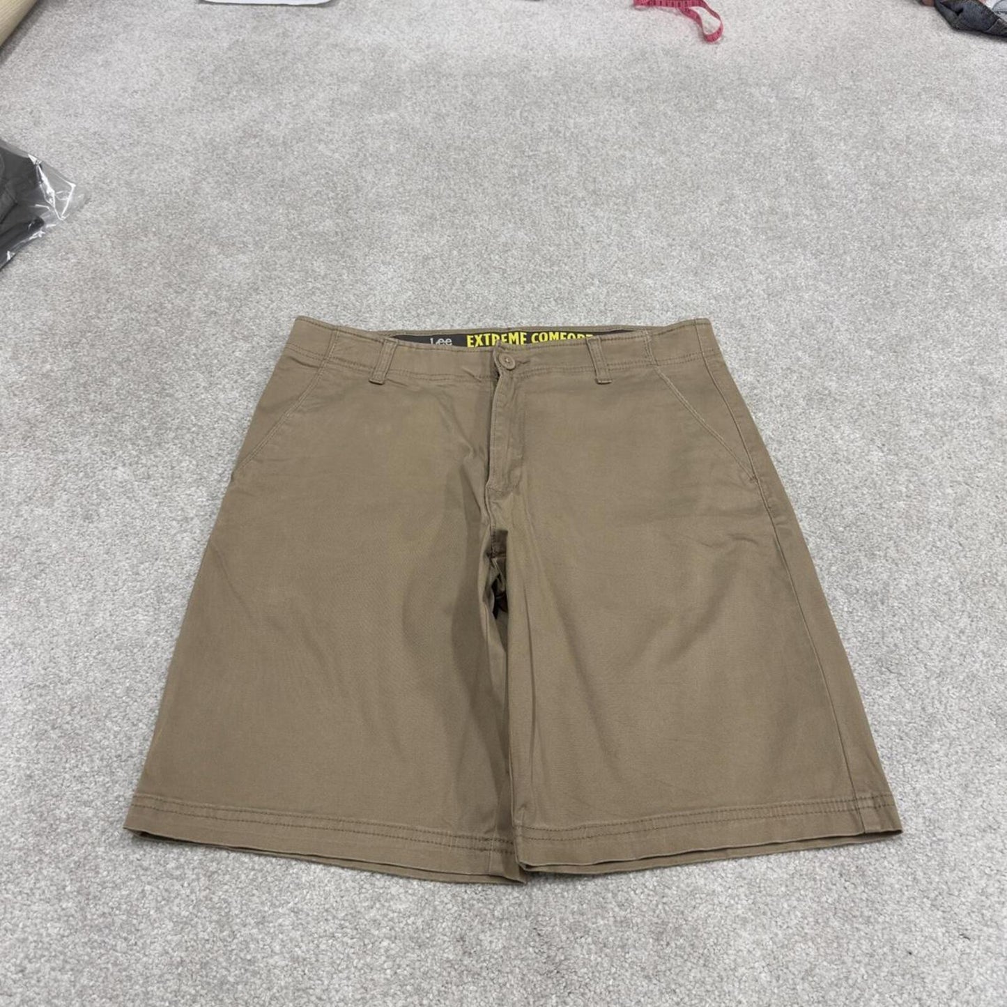 Y2k Lee loose chino shorts beige Extreme comfort summer festival shorts preppy