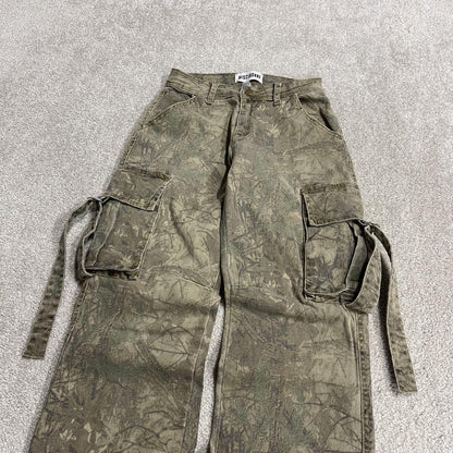 Camo cargo pants y2k utility khaki straight leg Disclosure camouflage combat cargos