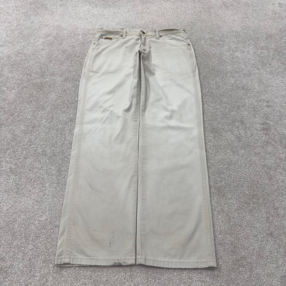 Wrangler straight leg stretch jeans y2k beige