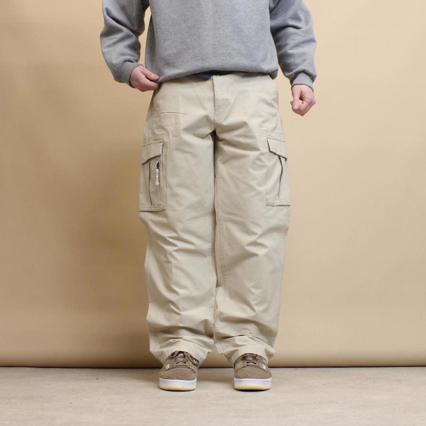 Baggy Chaps cargo pants W36L32 wide leg utility work trousers