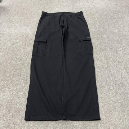 Wrangler chino cargo pants y2k W32L30 black Straight leg skater workwear pants, utility pockets