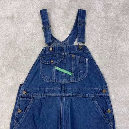 Vintage Key dungarees W38L30 blue mens denim overalls