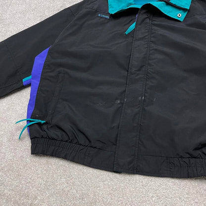 00s Columbia technical windbreaker jacket L men's black y2k style autumn