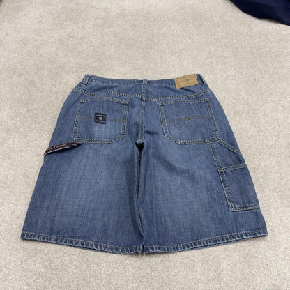 Baggy carpenter shorts skater style blue U.S. POLO ASSN loose leg summer festival shorts