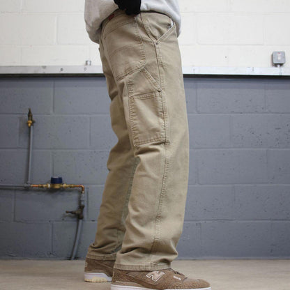 Wrangler carpenter jeans skater workwear W32L30 loose khaki denim cargo casual pants