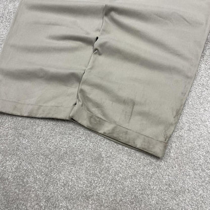 Tommy Hilfiger baggy pleated chino pants beige Loose wide leg preppy trousers