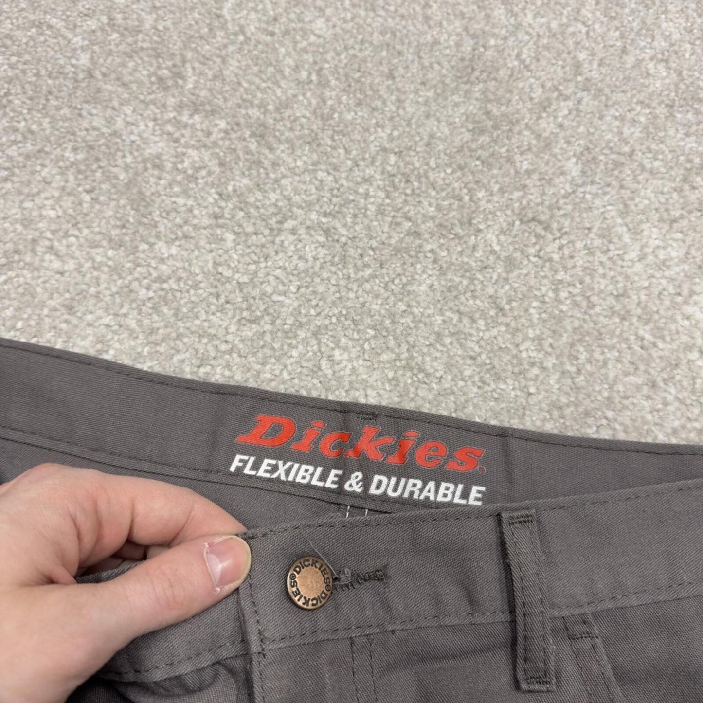 Dickies work pants Y2K grey Slim taper Twill chino skate style trousers