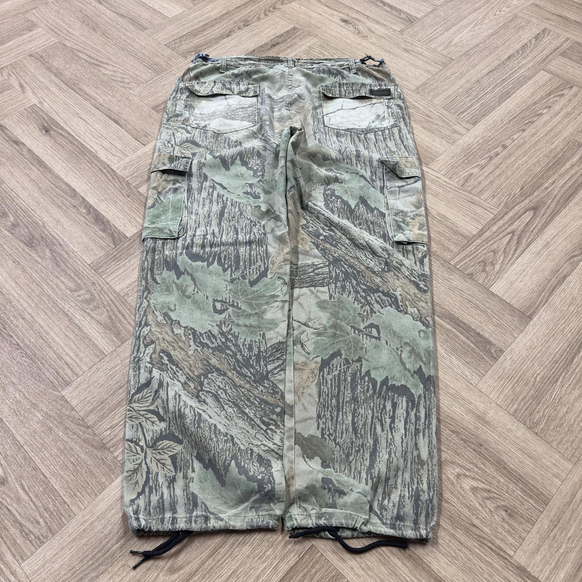 Vintage Liberty baggy camo cargo pants Loose floaty Realtree camouflage utility combat trousers
