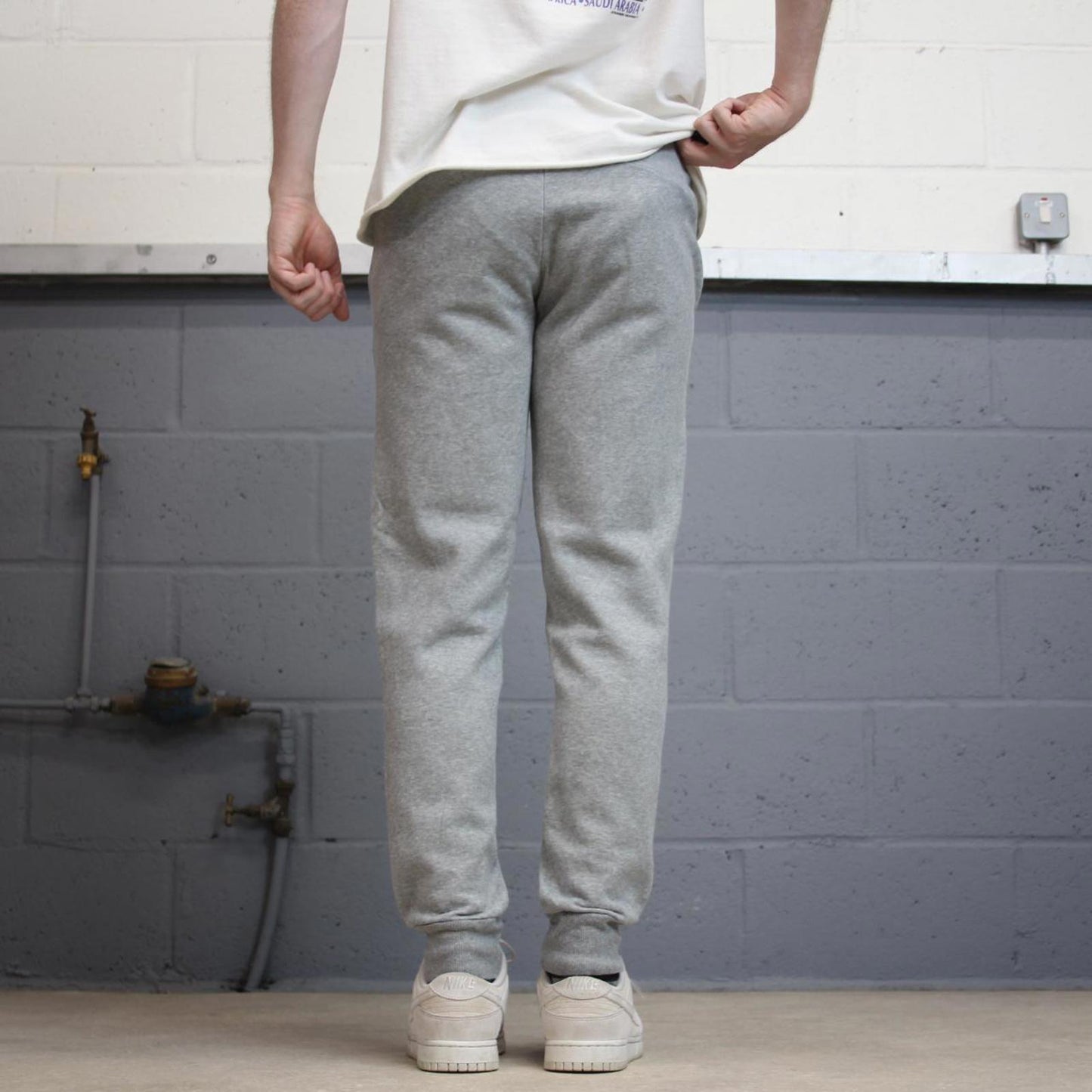 Y2k Grey Puma joggers S gym comfy sweatpants drawstring waist
