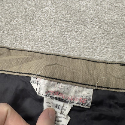 Vintage camo cargo pants y2k utility khaki White Tail quilt lined camouflage hunting loose leg