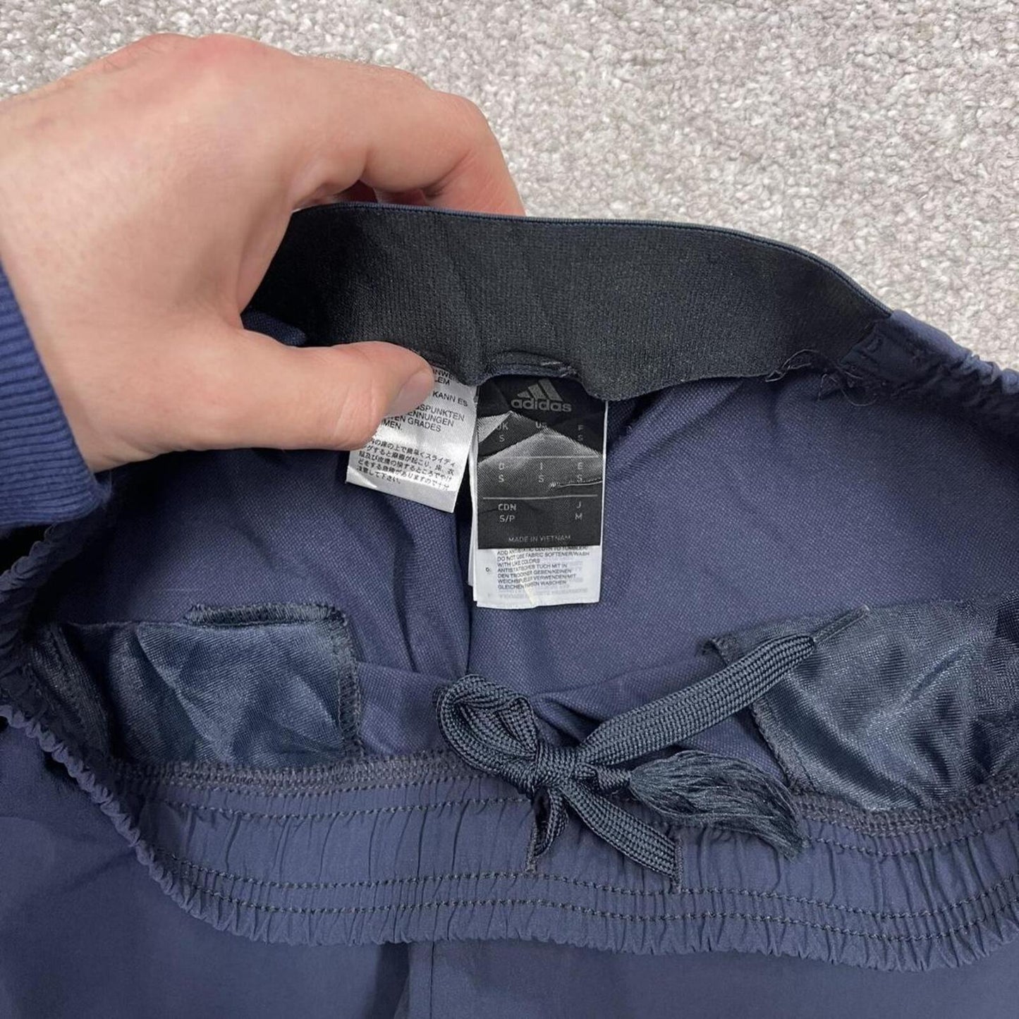 Y2k Adidas tracksuit bottoms black