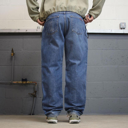 Vintage 90s Dickies jeans W38L32 00s skate style blue denim workwear pants American