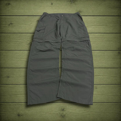Columbia Convertible technical hiking pants y2k green Omni-shade trouser shorts with zip of legs