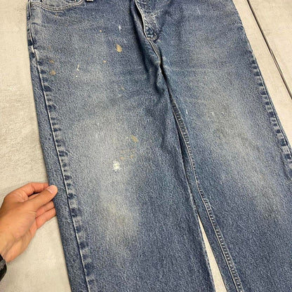 Mens vintage Carhartt jeans W42 L32 blue relaxed denim 90s style FR jeans
