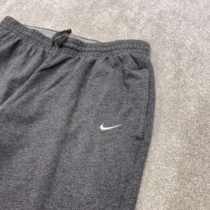 Y2k Nike baggy sweatpants joggers grey Large Loose Swoosh logo tracksuit bottoms