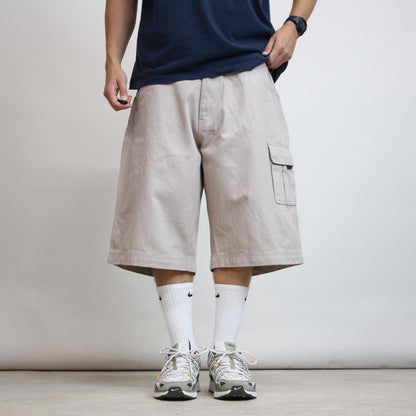 Baggy FUBU carpenter jorts W36 wide leg 90s style denim skater Y2K