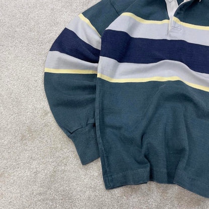 Green Lands' End Vintage Rugby Shirt S