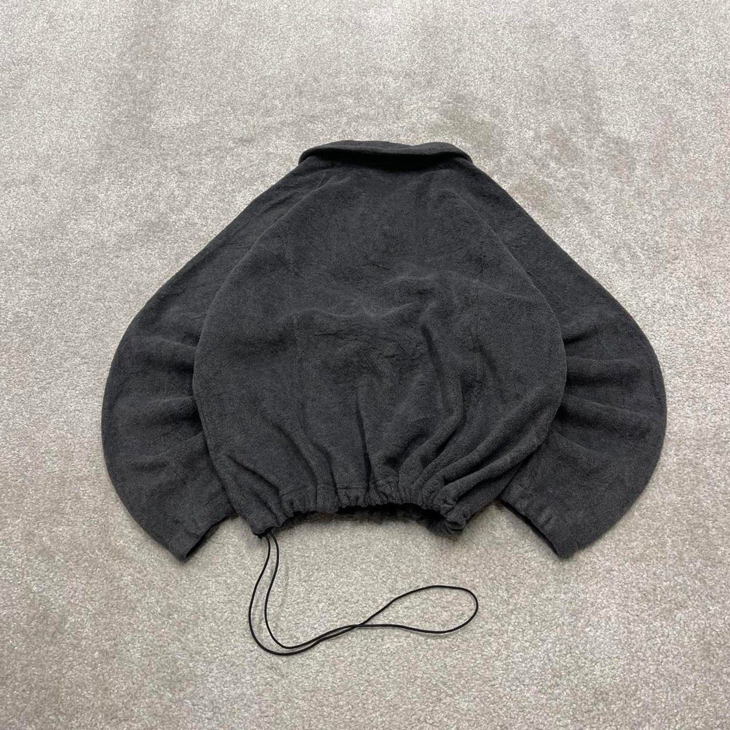 00s Columbia technical fleece PXL women's grey full zip up y2k style autumn adjustable waist