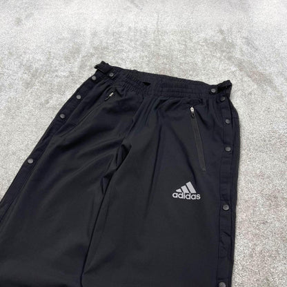 Y2k Adidas Running tracksuit bottoms black