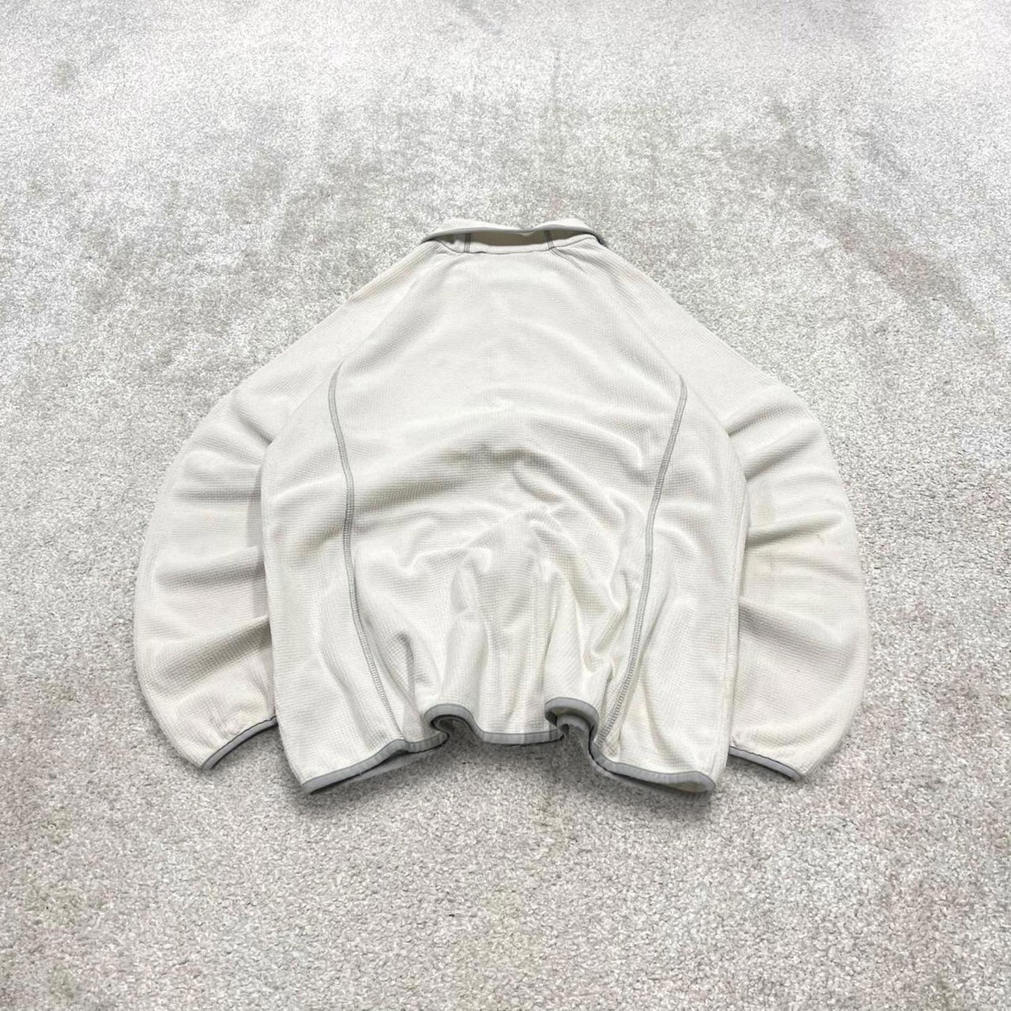 00s Columbia technical fleece XL women's white y2k style full zip up autumn casual outdoors hiking