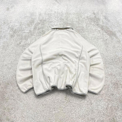 00s Columbia technical fleece XL women's white y2k style full zip up autumn casual outdoors hiking
