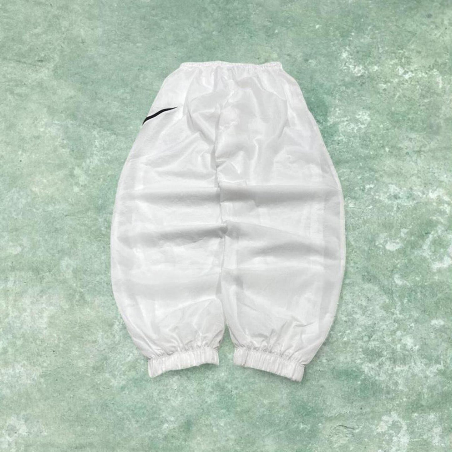 Y2k Nike tracksuit bottoms Swoosh white