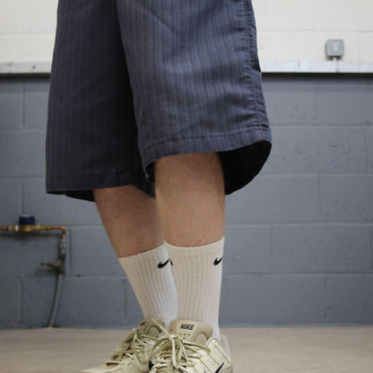 Dickies baggy stripe carpenter shorts navy Twill chino skater style shorts wide long leg