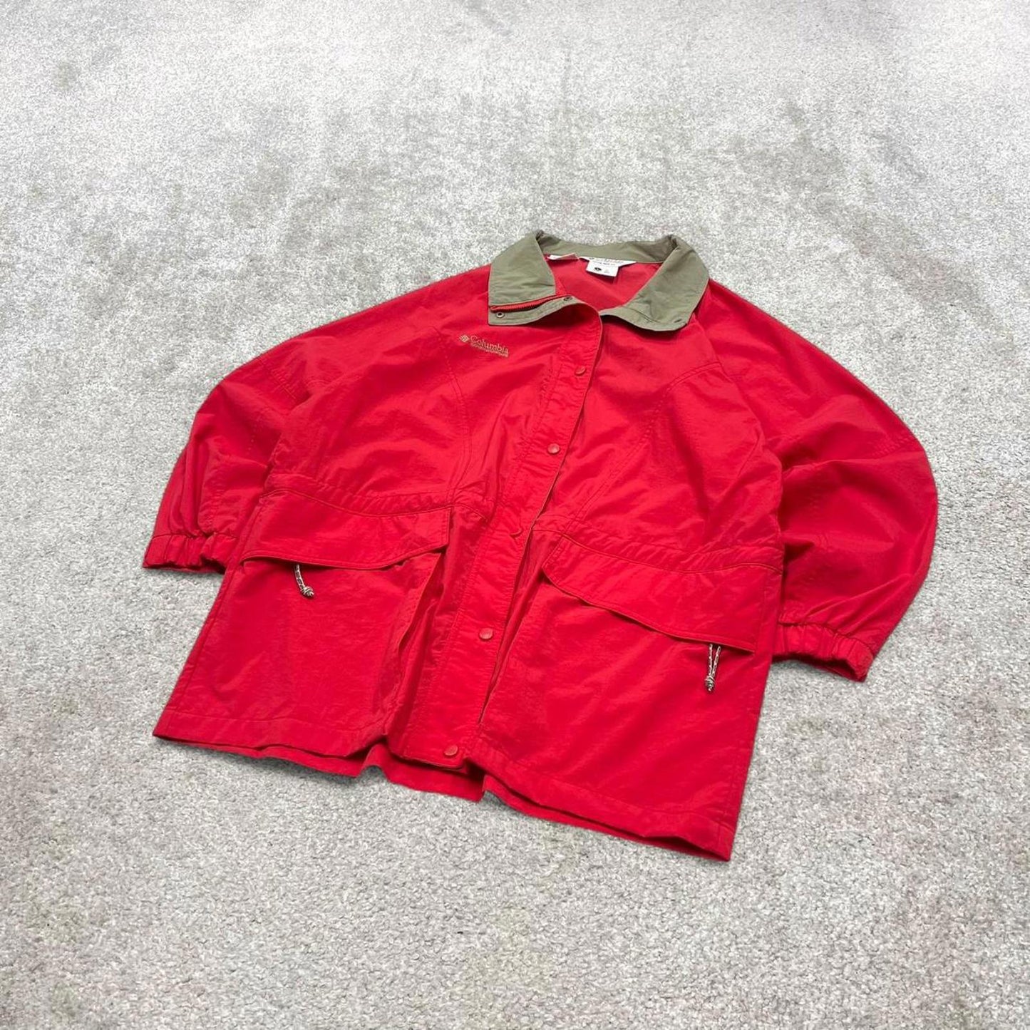 00s Columbia technical jacket Women’s L y2k style red lightweight windbreaker autumn