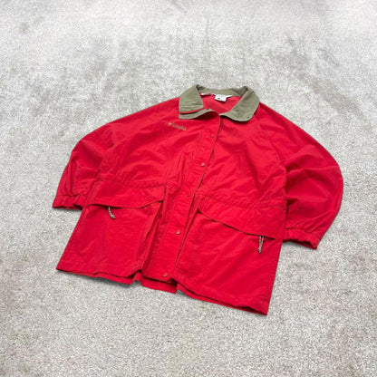 00s Columbia technical jacket Women’s L y2k style red lightweight windbreaker autumn