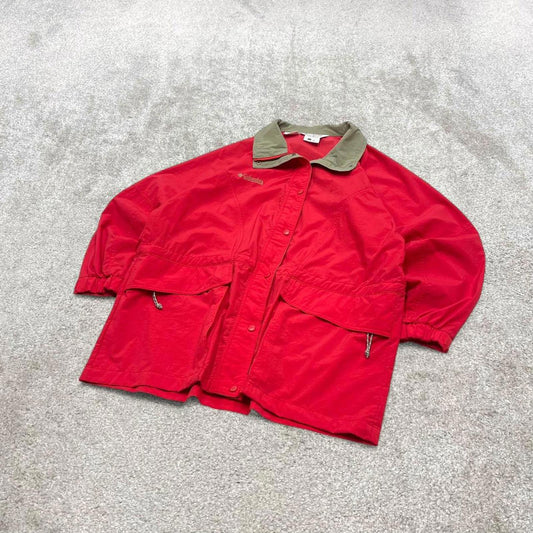 00s Columbia technical jacket Women’s L y2k style red lightweight windbreaker autumn