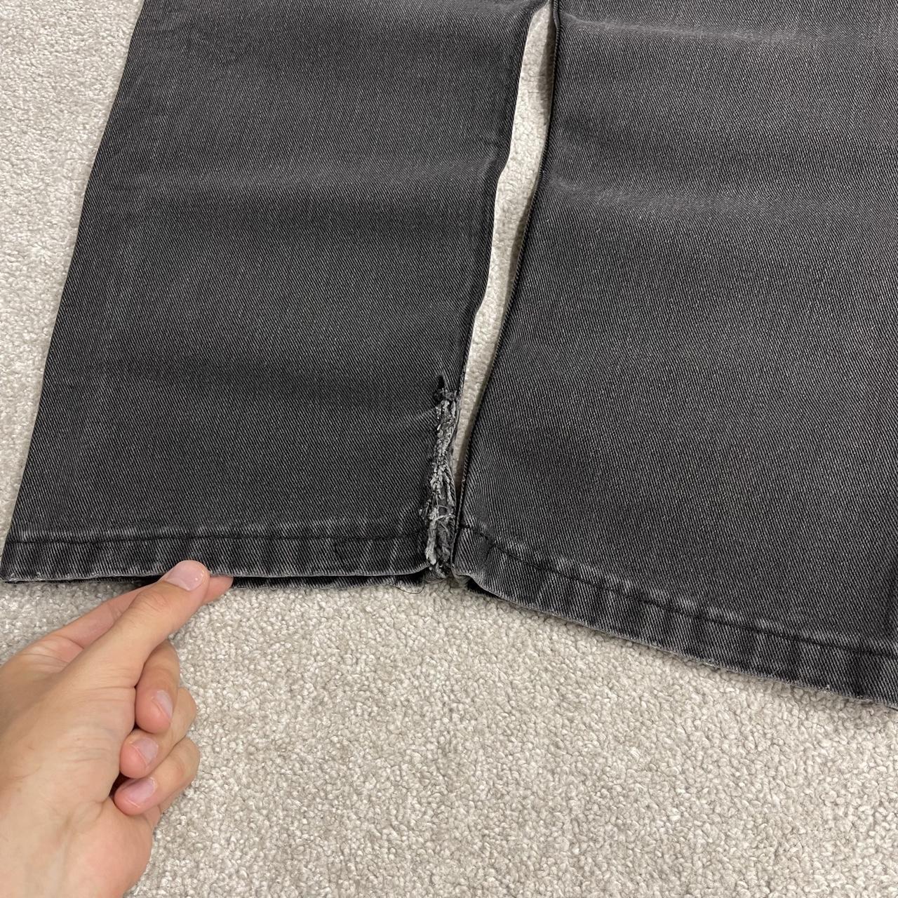 Levi's 505 straight fit jeans y2k faded black Regular straight leg denim pants red tab logo
